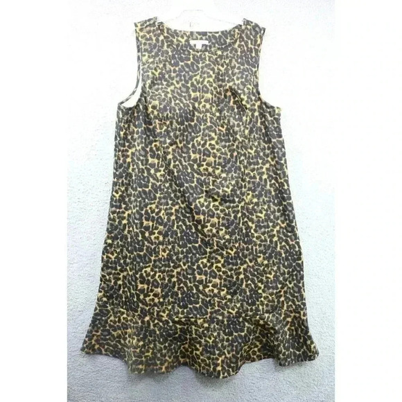 Isaac Mizrahi Live! Leopard Print Dress Ruffle-Size 20W - Picture 1 of 6